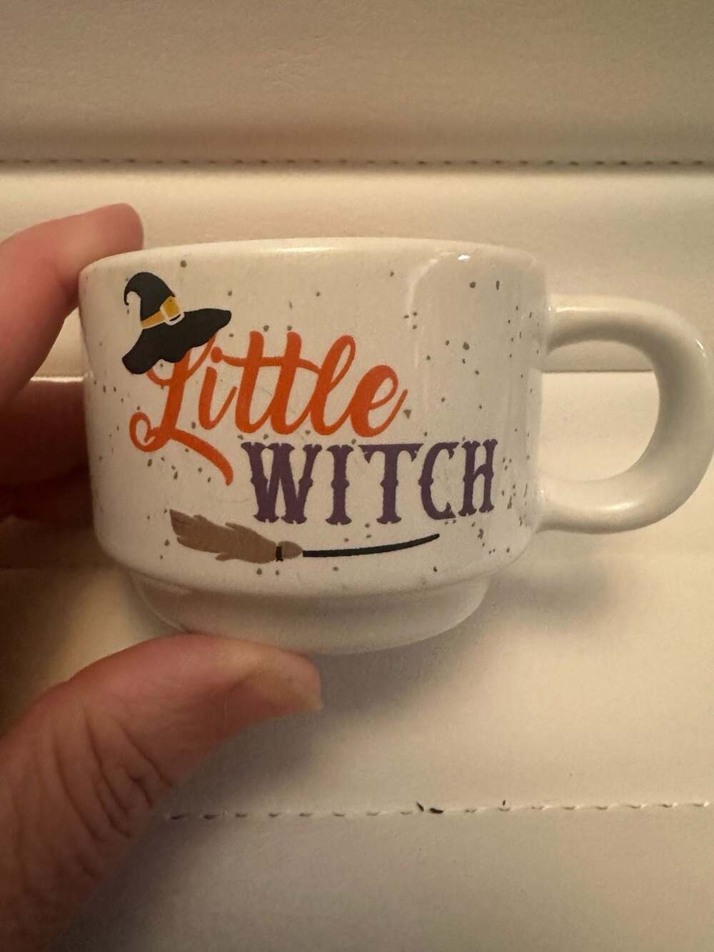 Little Witch Blood Orange Scented Candle in Ceramic Espresso Mug